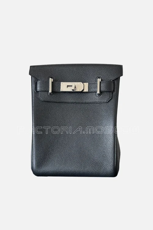 Hermes Hac A Dos PM Black Togo PHW