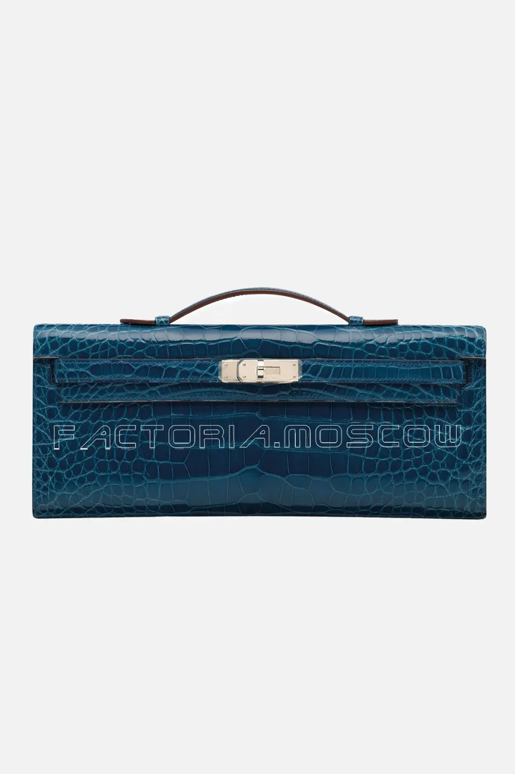 Hermes Kelly Cut Shiny Alligator With Palladium Hardware