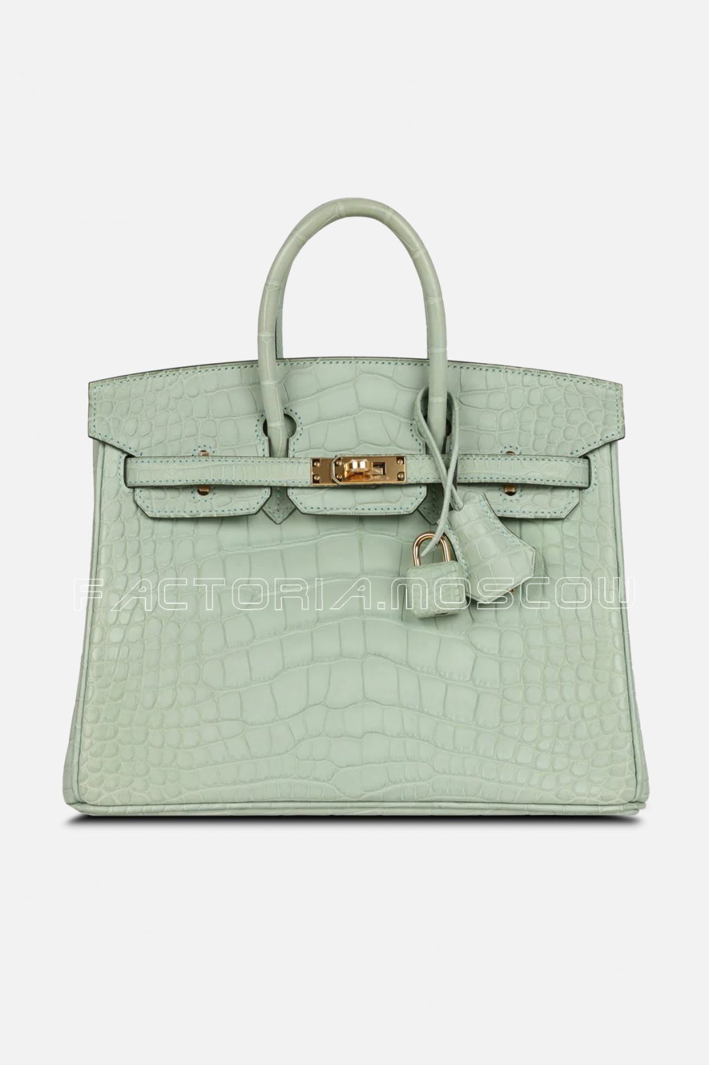 Hermès HSS Birkin 25 Vert D’Eau And Vanille Matte Alligator GHW