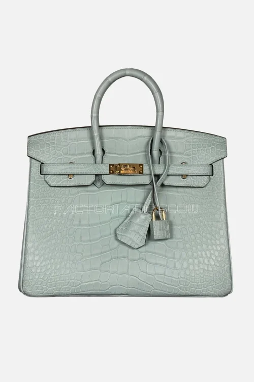 Hermès Birkin 25 Alligator Matte Colour Vert D'Eau Hardware GHW