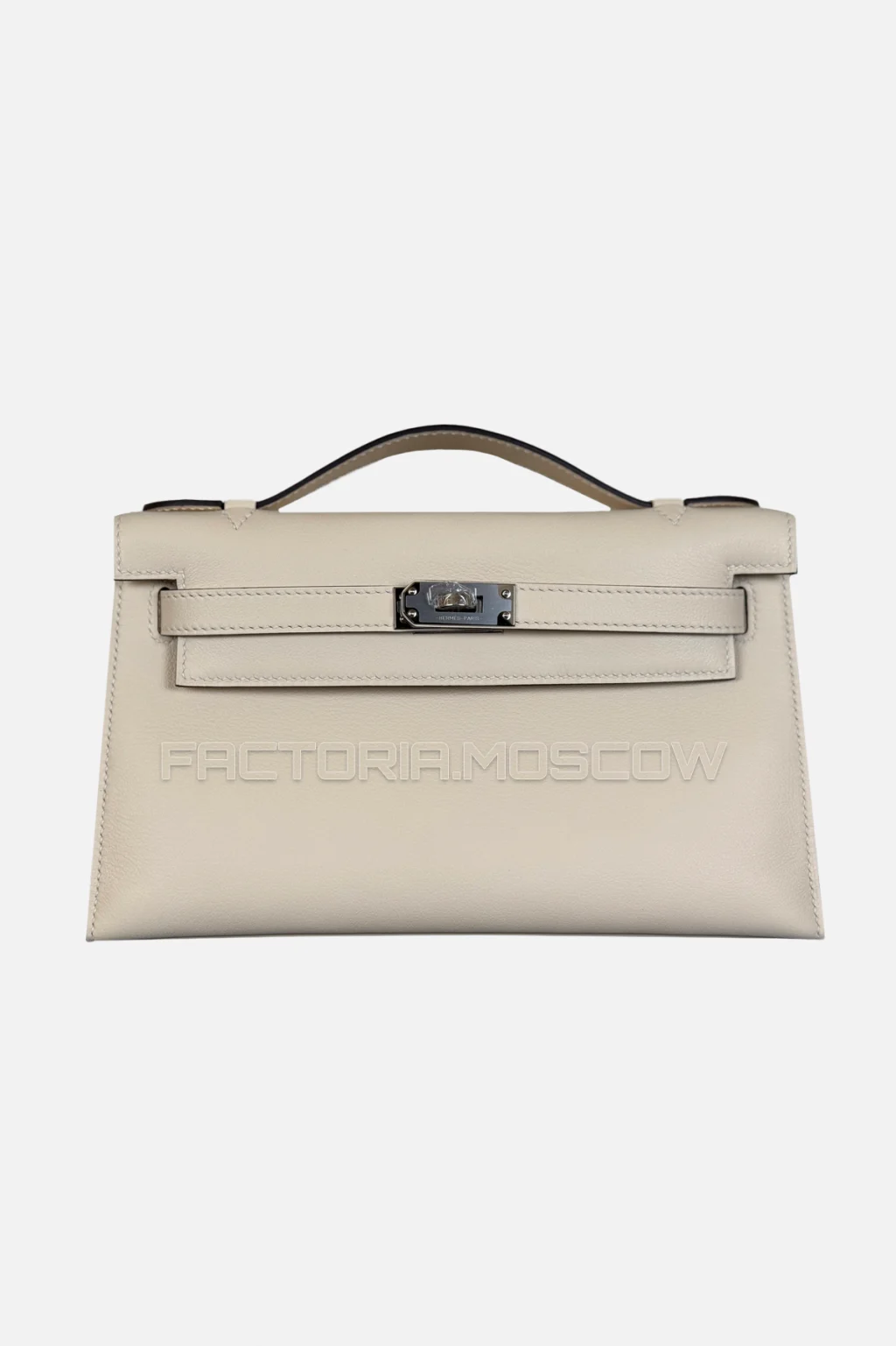 Hermes Kelly Pochette Swift Colour Nata Harwdare PHW