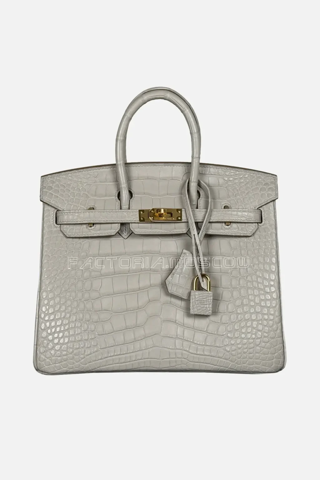 Hermes Birkin 25 Matte Beton Alligator GHW