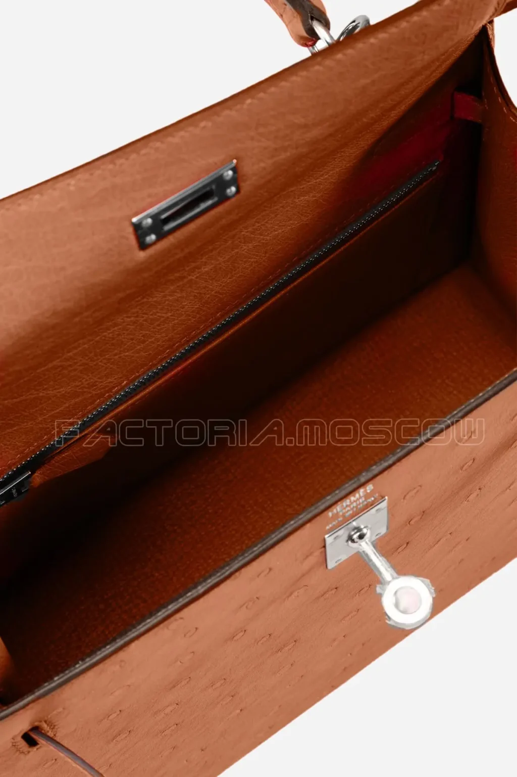 Hermes Kelly Sellier 25 Ostrich Colour GHW PHW
