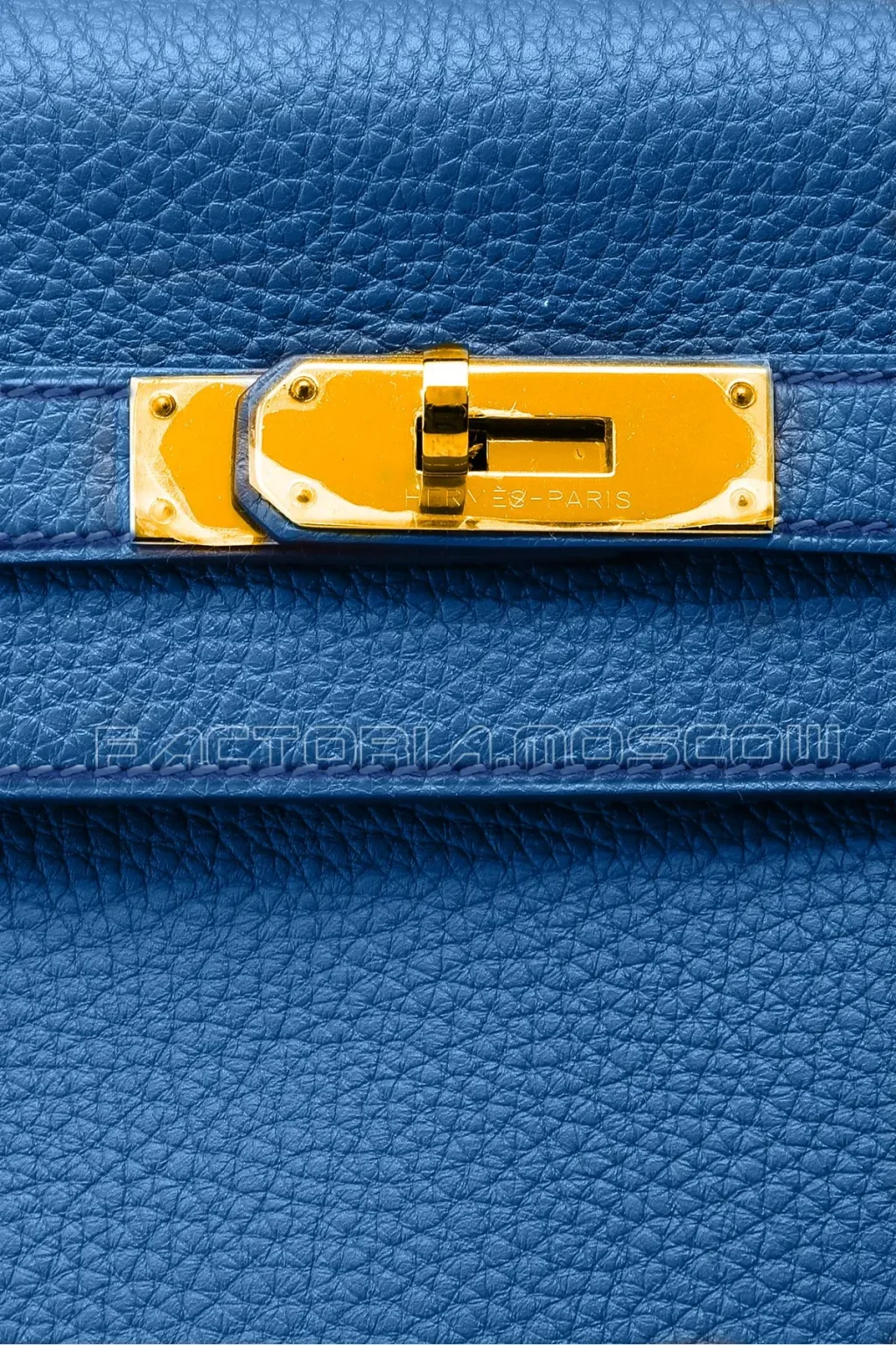 Hermes Kelly Retourne 35 Togo Colour Deep Blue GHW