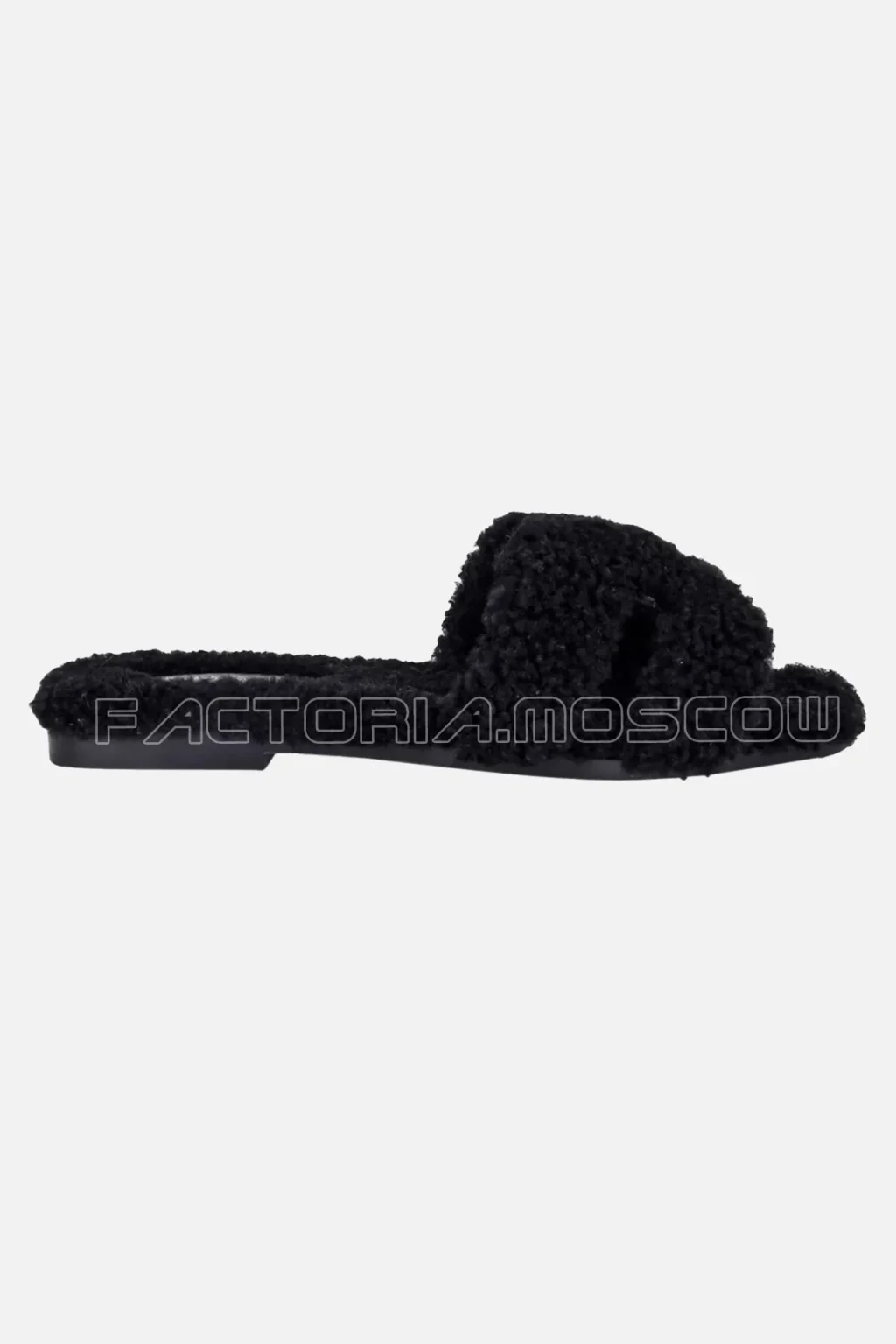 Hermes Teddy Bear Oran Sandal Black Limited Edition