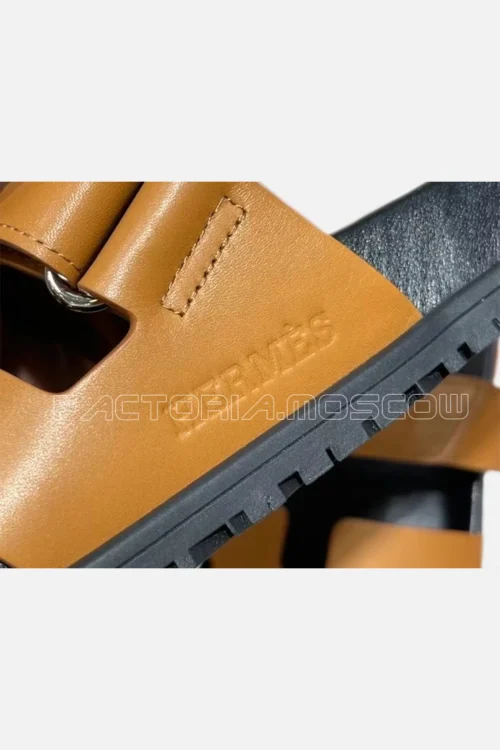 Hermes Chypre Sandals Gold