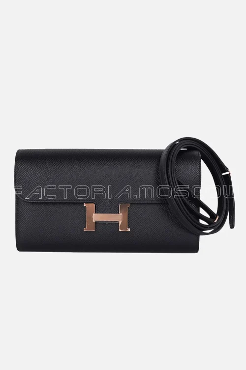 Hermes Constance Long To Go Wallet Epsom Black Hardware Rghw