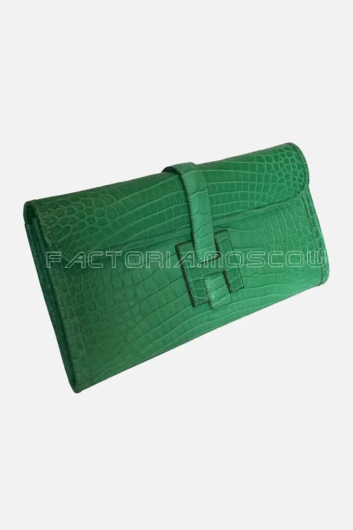 Hermes Jide Elan 29 Alligator matte Cactus Hardware Leather