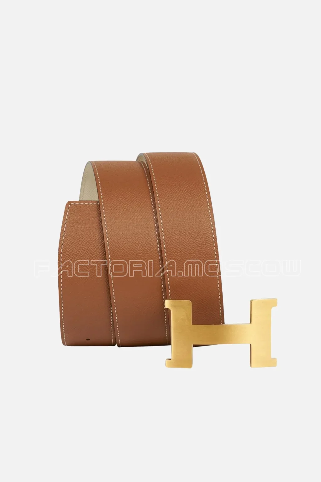 Hermes Belt Constance 42mm Gold / Craie Brushed Gold Buckle