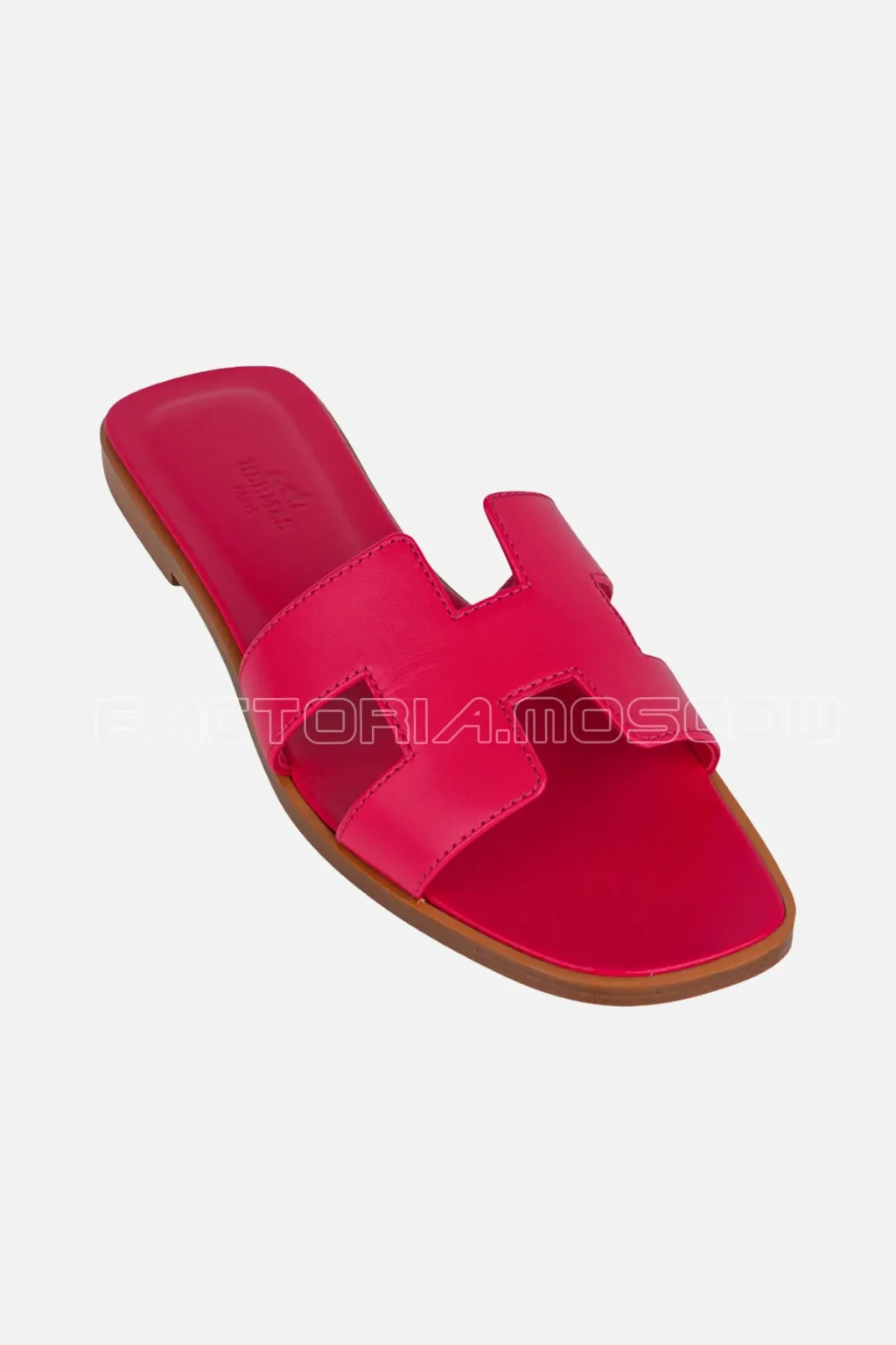 Hermes Oran Sandal Rose Sorbet Leather