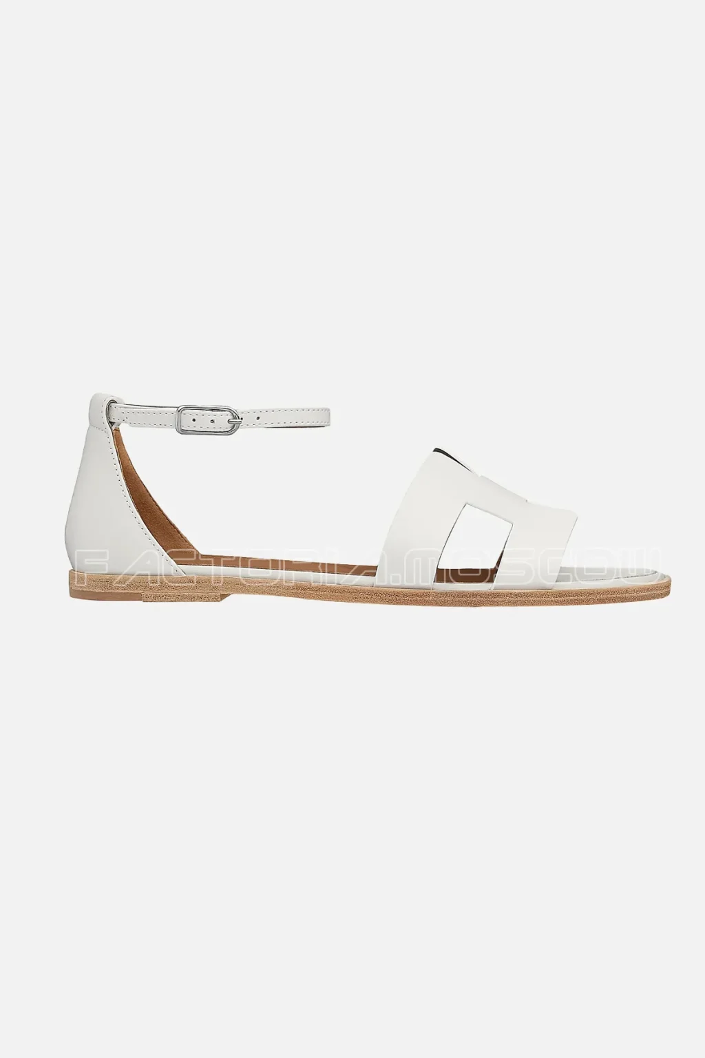 Hermes Santorini Sandal White