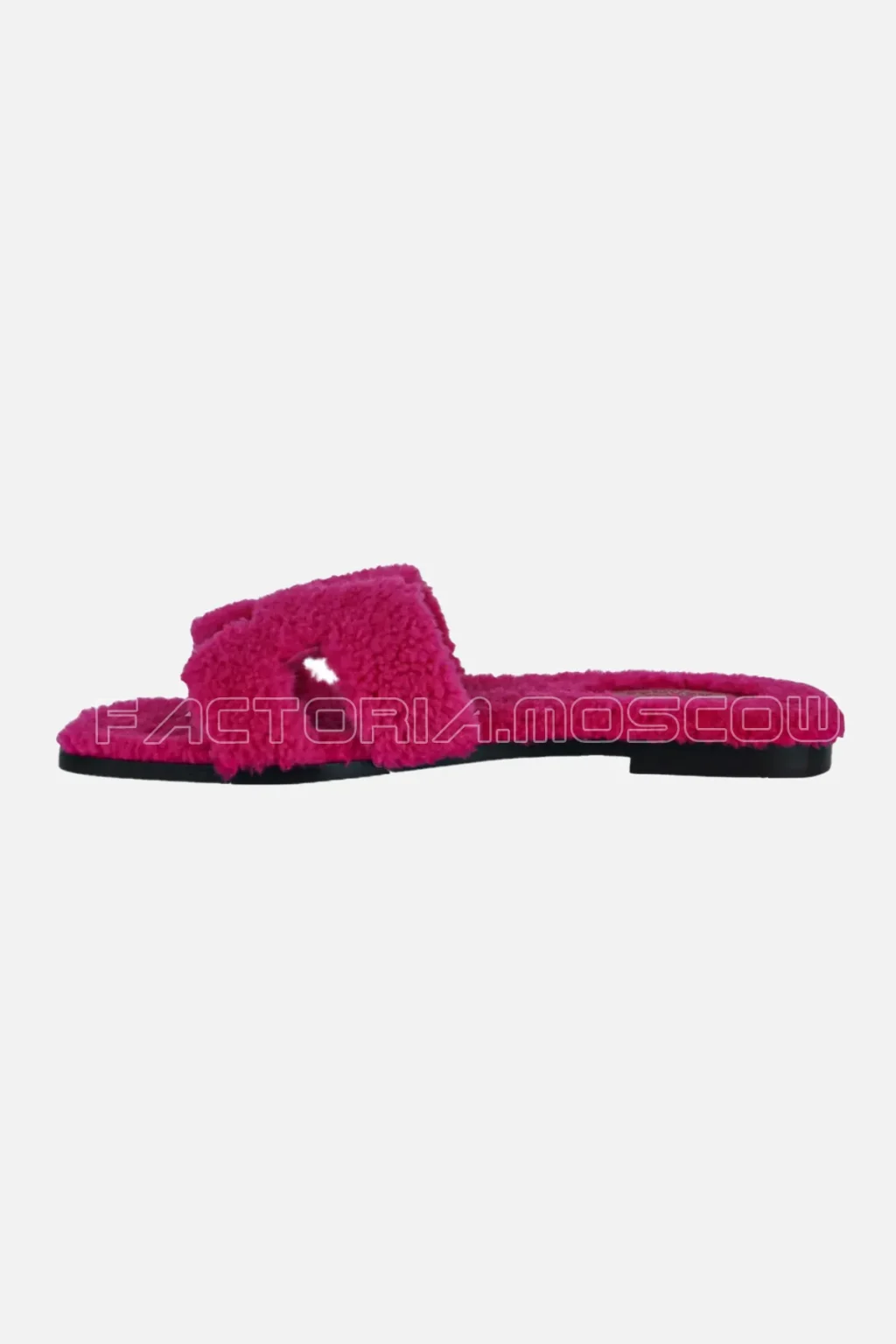 Hermes Teddy Bear Oran Sandal Rose Fuchsia Limited Edition