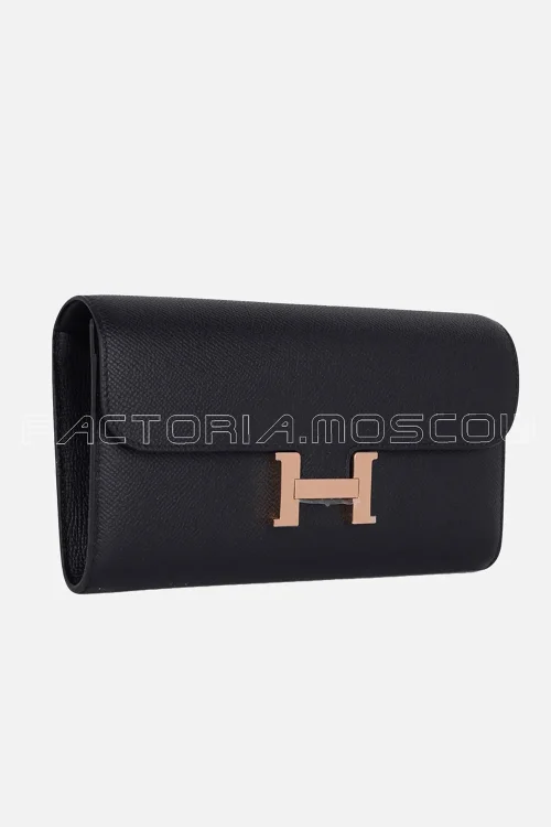 Hermes Constance Long To Go Wallet Epsom Black Hardware Rghw