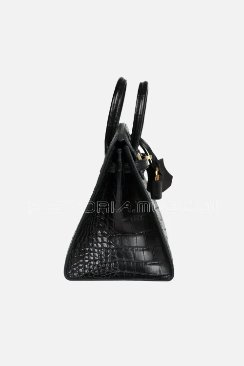 Hermès Birkin Sellier 20 Black Matte Alligator GHW