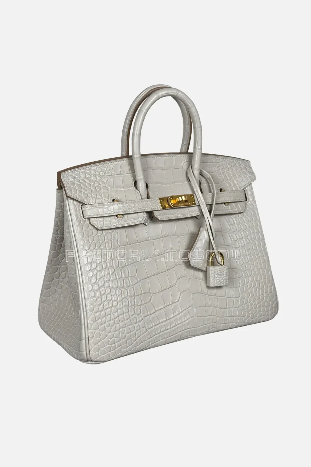 Hermes Birkin 25 Matte Beton Alligator GHW
