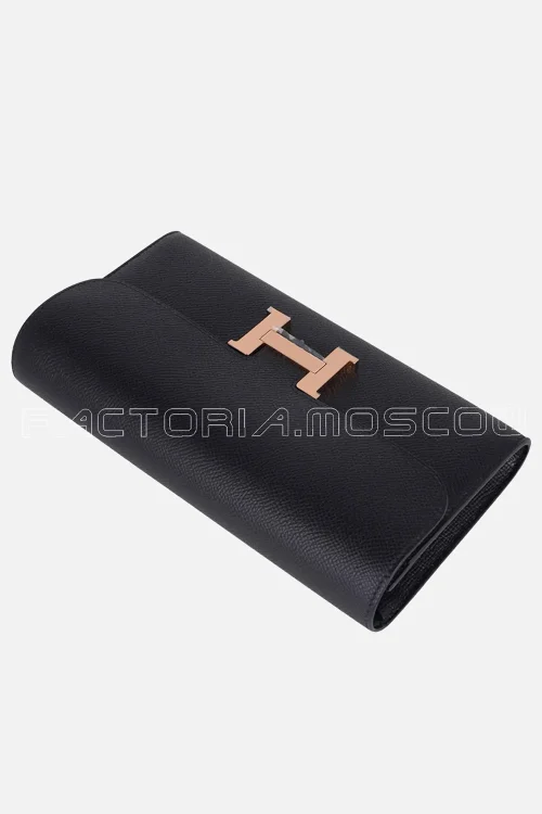 Hermes Constance Long To Go Wallet Epsom Black Hardware Rghw