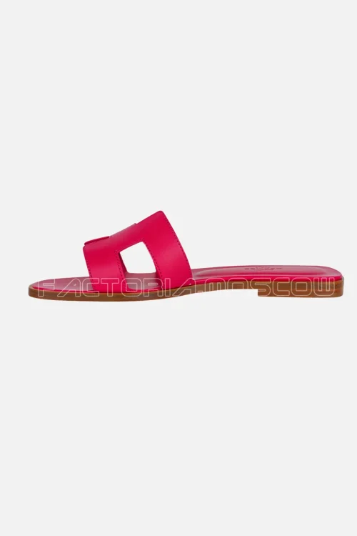 Hermes Oran Sandal Rose Sorbet Leather