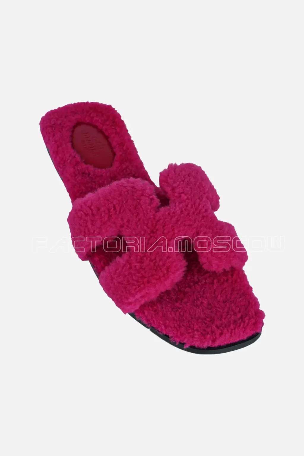 Hermes Teddy Bear Oran Sandal Rose Fuchsia Limited Edition
