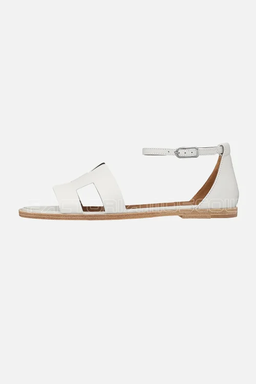 Hermes Santorini Sandal White