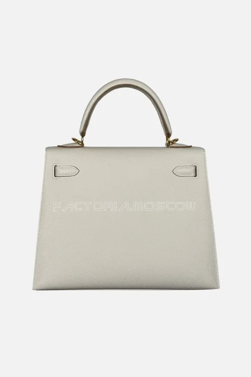 Hermes Kelly Sellier 25 Epsom Colour Craie Hardware GHW