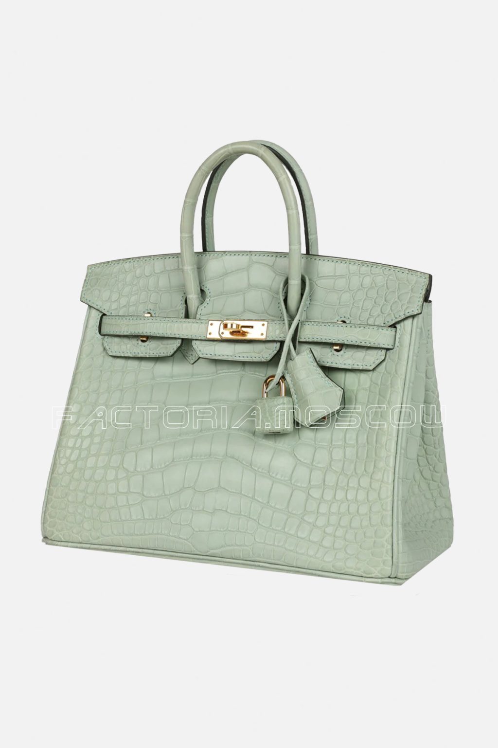 Hermès HSS Birkin 25 Vert D’Eau And Vanille Matte Alligator GHW