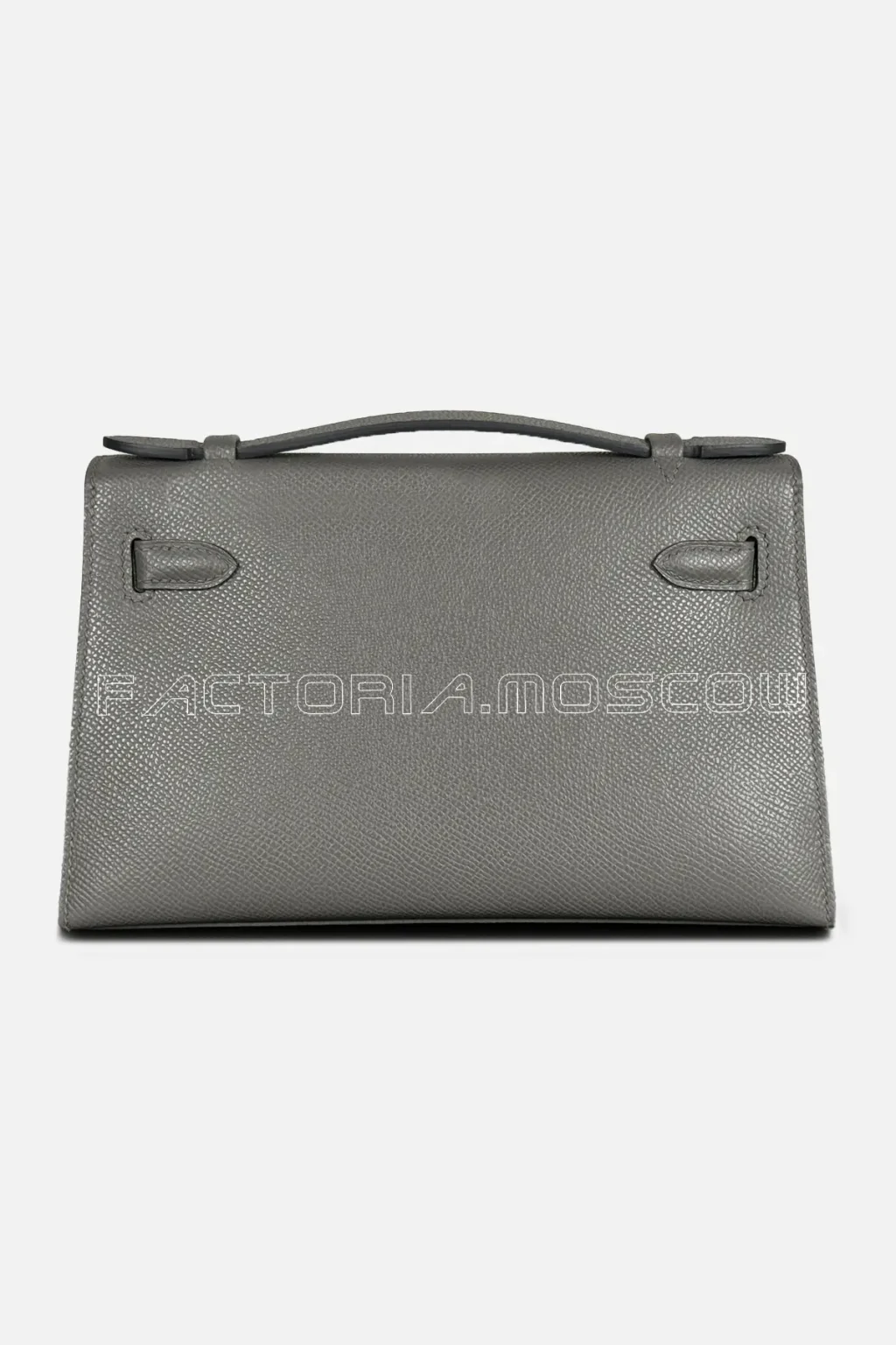 Hermes Kelly Pochette Epsom Colour Gris Meyer GHW