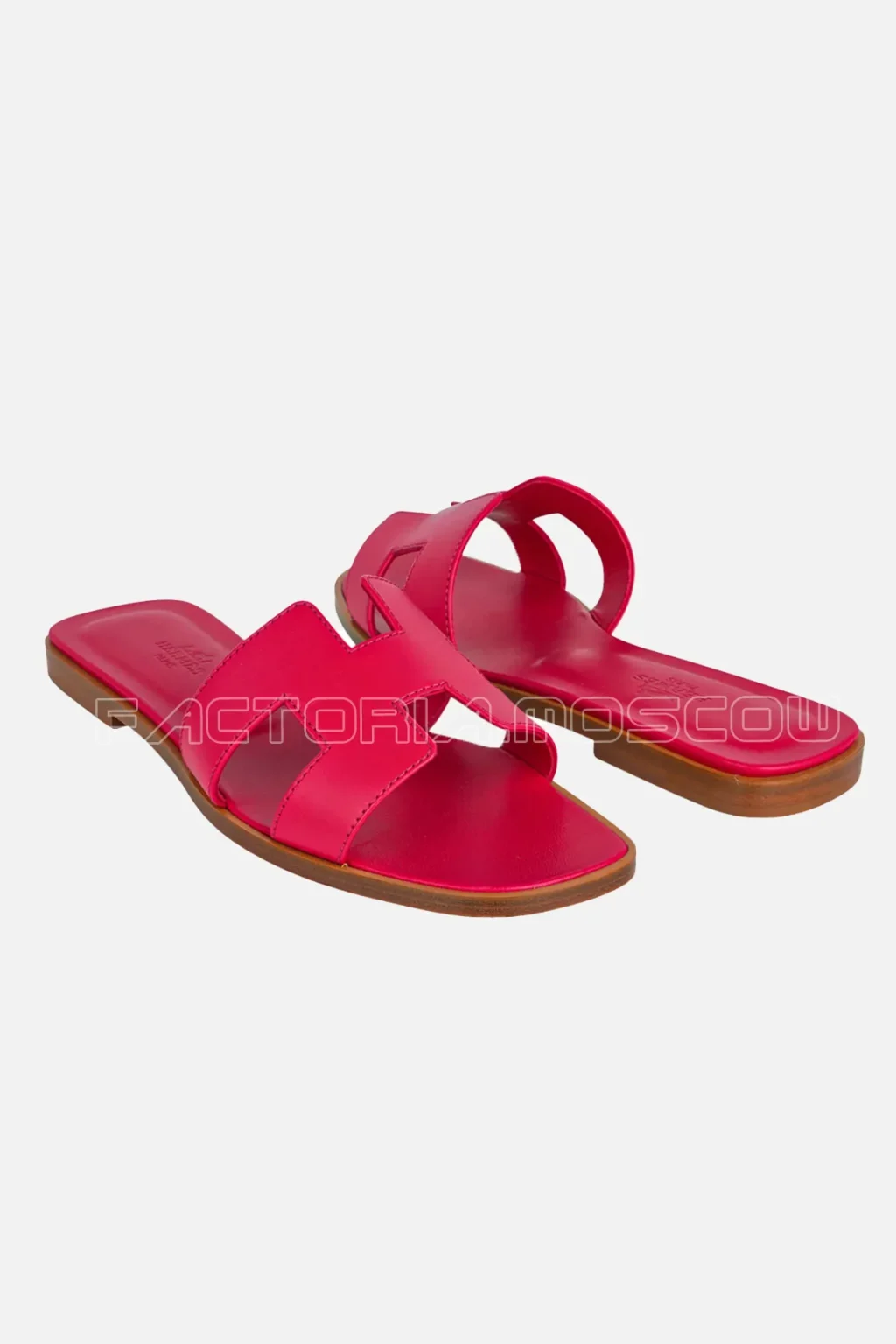 Hermes Oran Sandal Rose Sorbet Leather