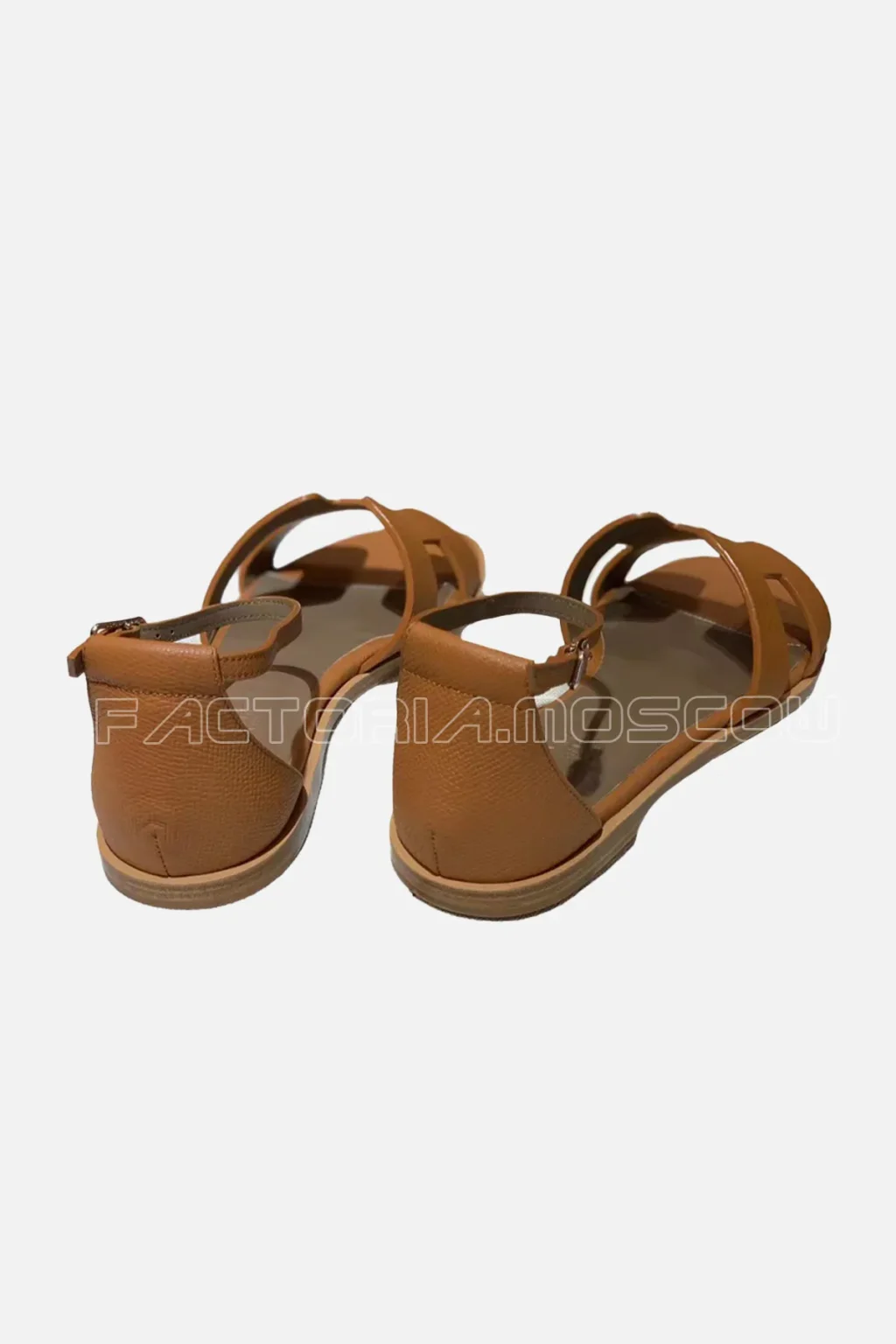 Hermes Gold Santorini Sandal Epsom leather