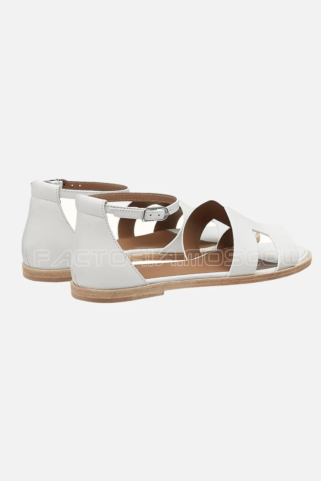Hermes Santorini Sandal White