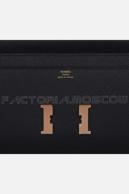 Hermes Constance Long To Go Wallet Epsom Black Hardware Rghw