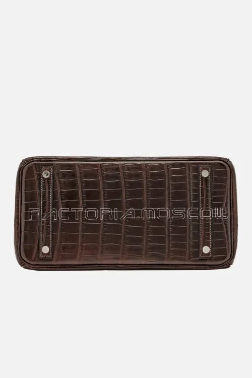 Hermes Havane Matte Niloticus Crocodile Birkin 30 PHW