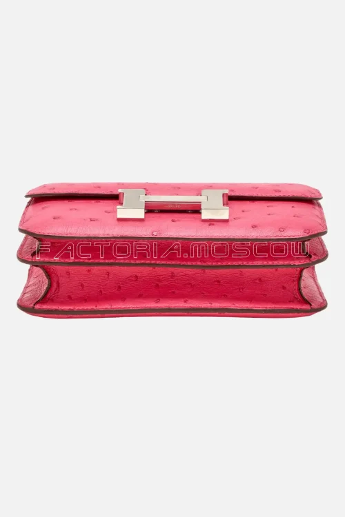 Hermès Constance 18 Rose Tyrien Ostrich PHW