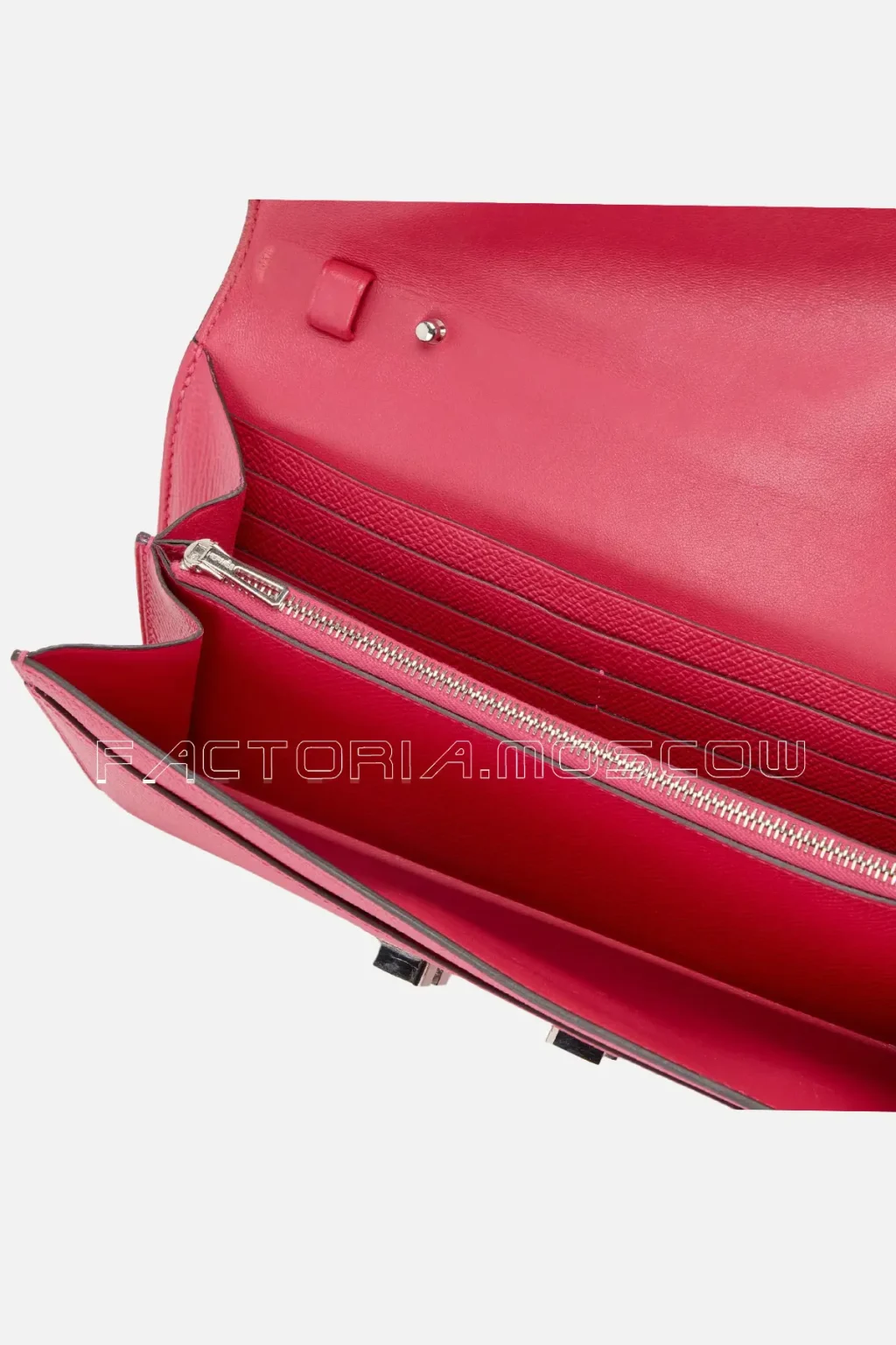 Hermès Constance To Go Wallet Rose Extreme Epsom Marquette Sable Alligator And PHW
