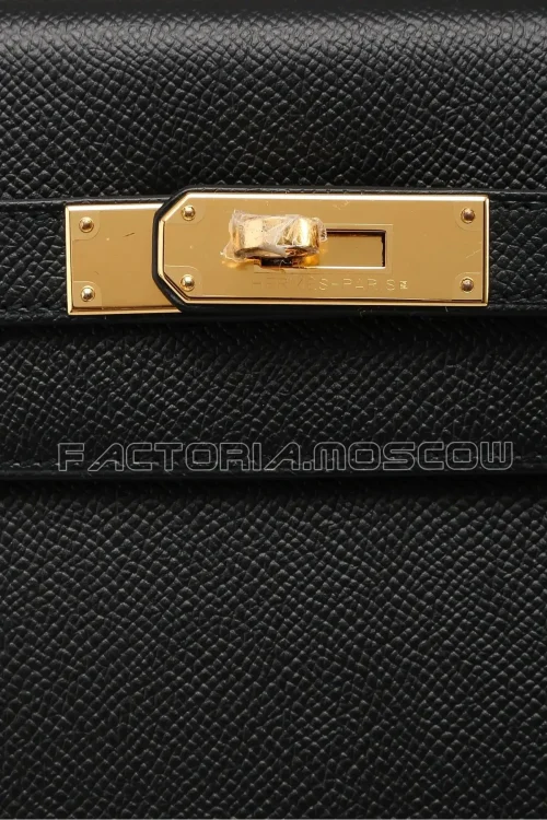 Hermes Kelly Sellier 32 Epsom Black GHW