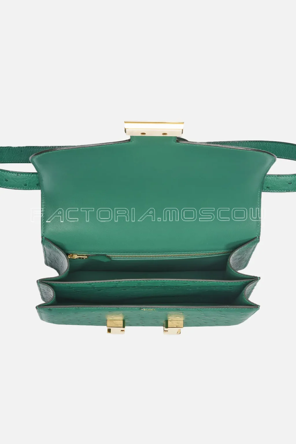 Hermes Constance 24 Vert Vertigo Ostrich Leather GHW