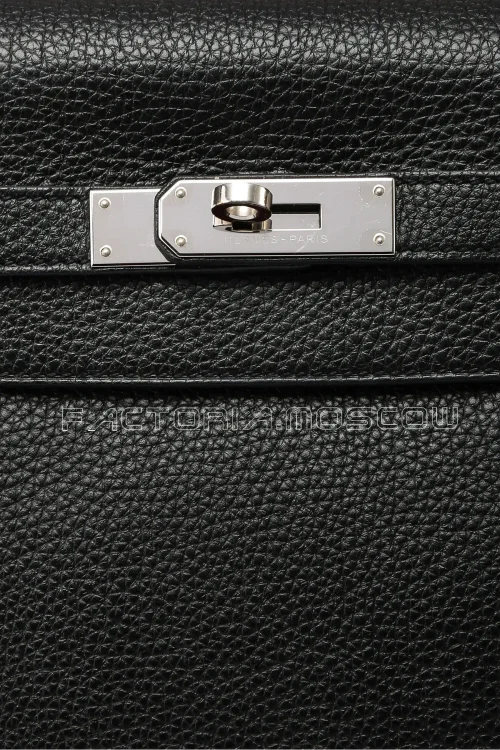 Hermes Kelly Retourne 32 Veau Togo Colour Noir PHW