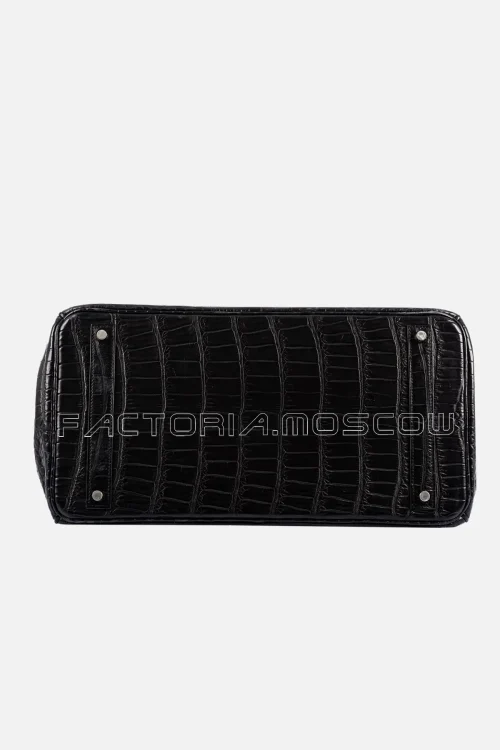Hermès Birkin 40 Matte Porosus Crocodile Colour Black PHW