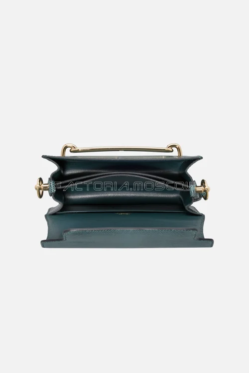 Hermès Mini Roulis 18 Vert Cypres Lizard GHW