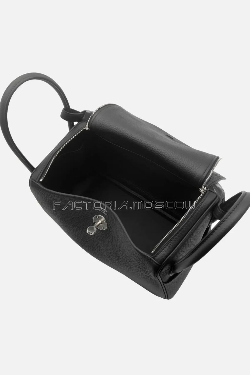 Hermès Lindy 26 Black Clemence PHW