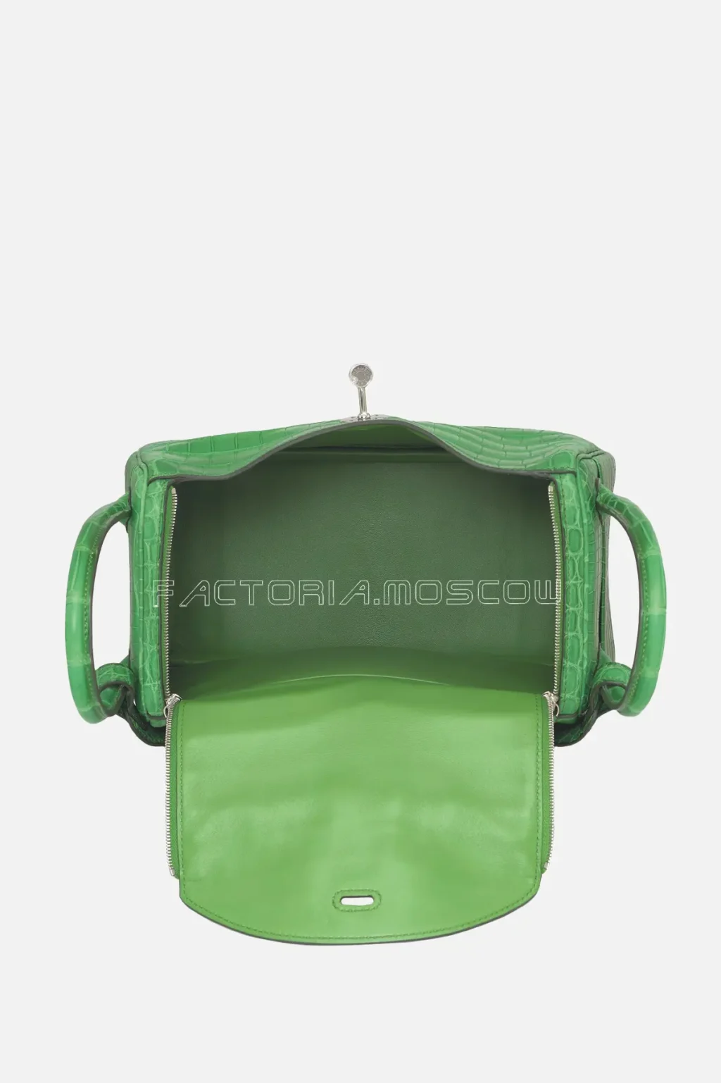 Hermes Lindy 26 Matte Cactus Niloticus Crocodile PHW