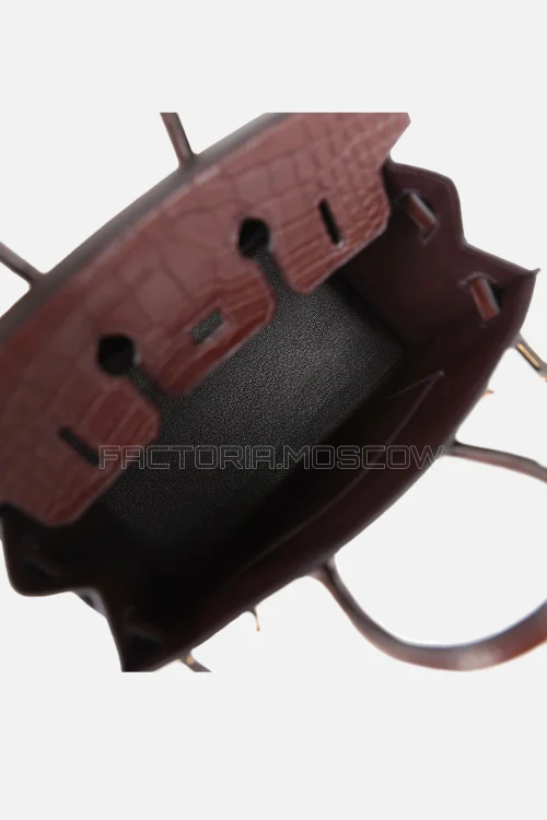 Hermès Birkin Sellier 25 Matte Alligator Havane GHW