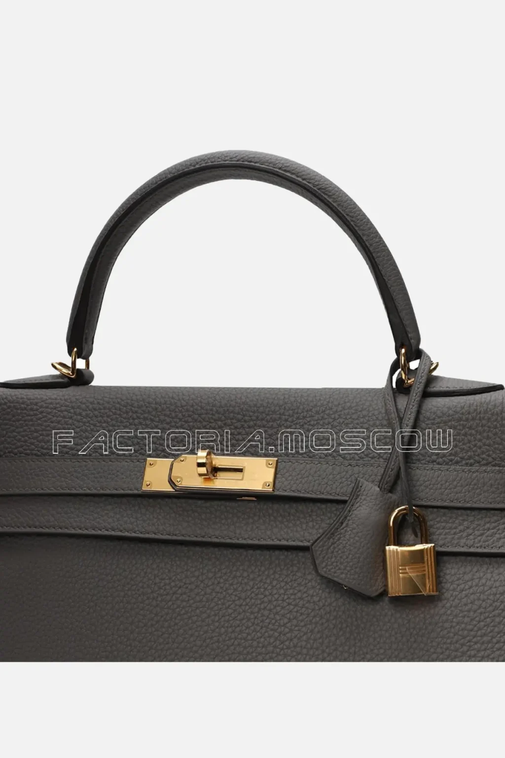 Hermes Kelly Retourne 35 Togo Colour Gris Mayer GHW