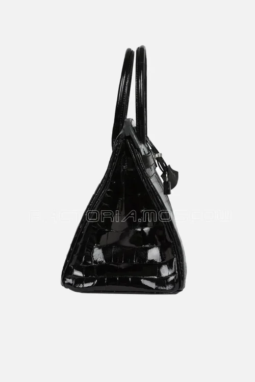 Hermès Birkin 30 Black Shiny Crocodile Niloticus PHW