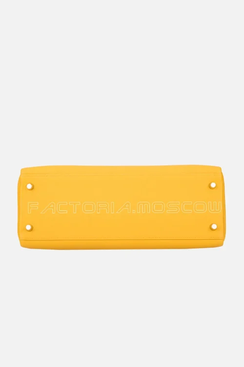 Hermès Kelly Retourne 32 Togo Colour Jaune Ambre GHW