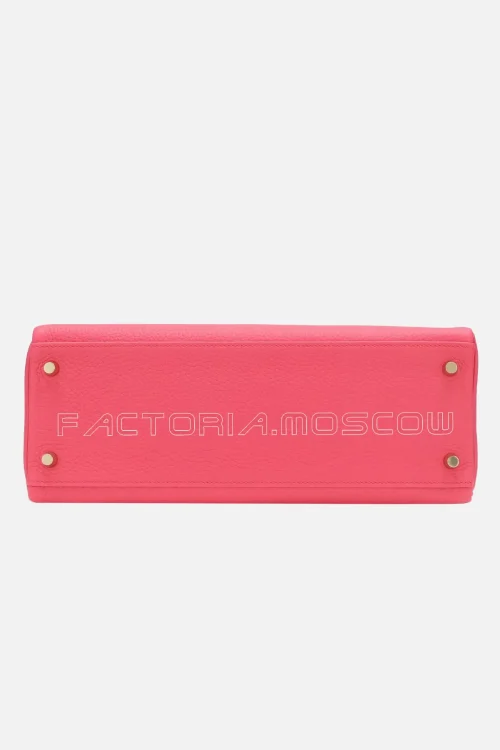 Hermès Kelly Retourne 32 Clemence Colour Rose Extreme GHW