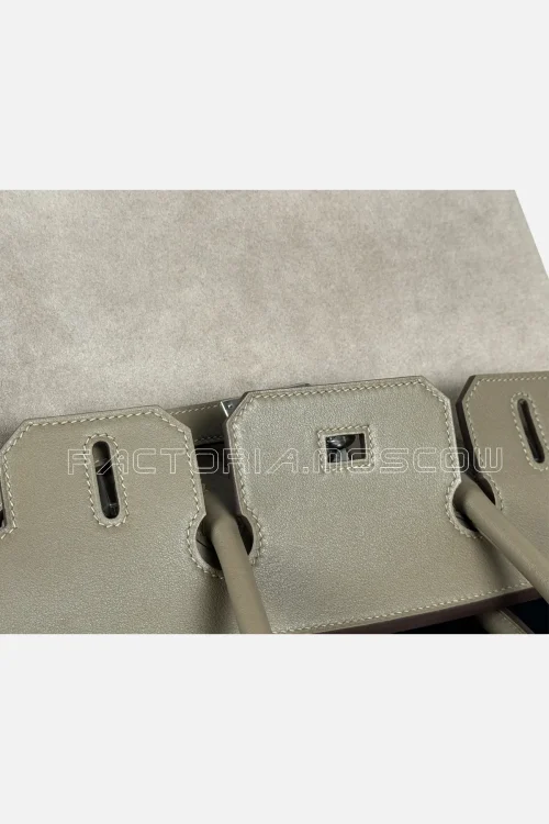 Hermes Birkin 30 Grizzly Colour Gris Caillou/Etoupe PHW