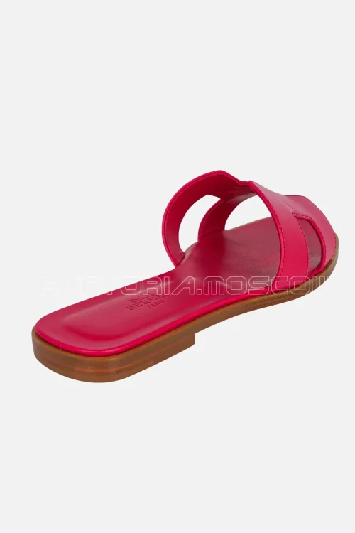 Hermes Oran Sandal Rose Sorbet Leather