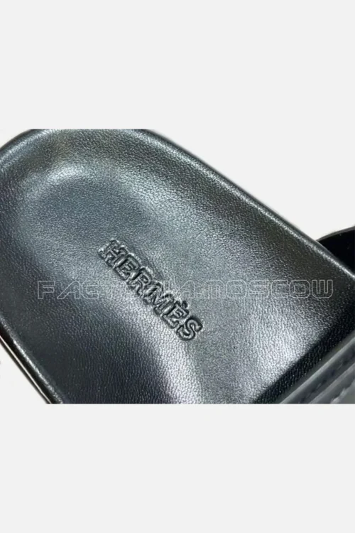 Hermes Chypre Sandals Noir