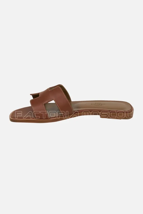 Hermes Sandal Oran Gold Box Calfskin