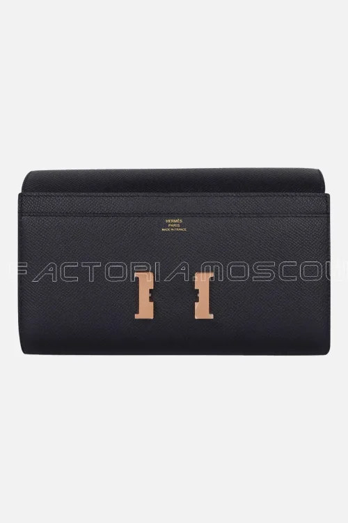 Hermes Constance Long To Go Wallet Epsom Black Hardware Rghw